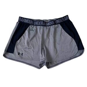 Under Armour Women's LG Black & Gray Play Up Athletic Shorts